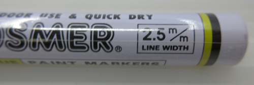 1 x Orange Osmer Quick Dry Outdoor Paint Marker 2.5mm Line