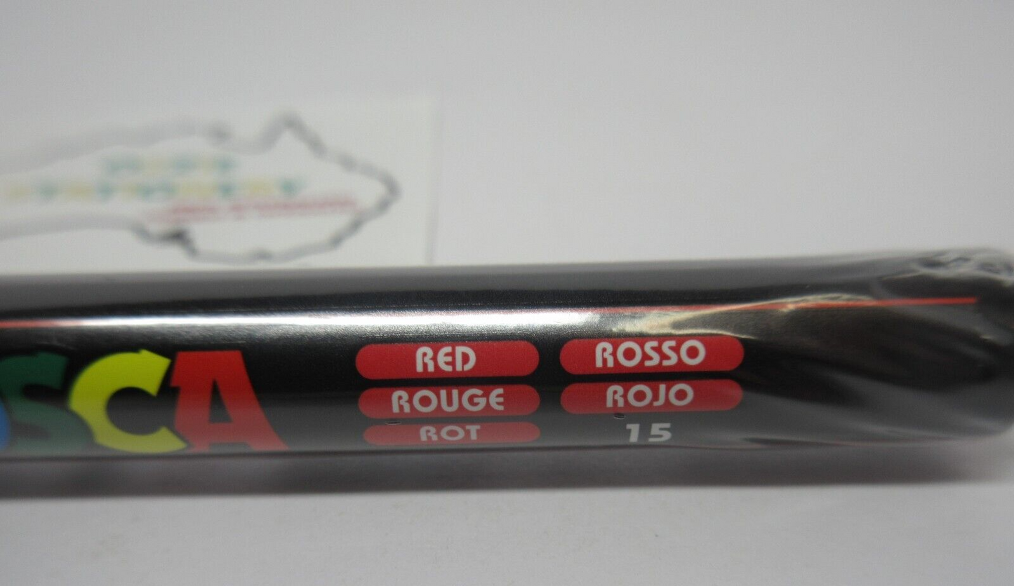 1 x RED PC1MR Uni-ball Uni Posca 0.7mm Extra Fine Nib in stock