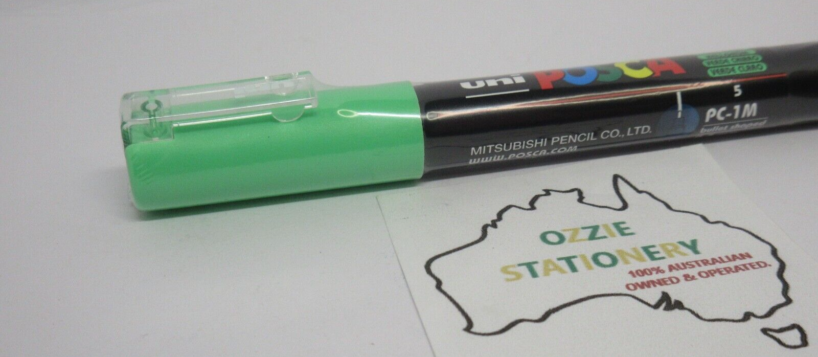 1 x LIGHT GREEN PC1M Uni-ball Uni Posca 0.7mm Extra Fine Nib in stock