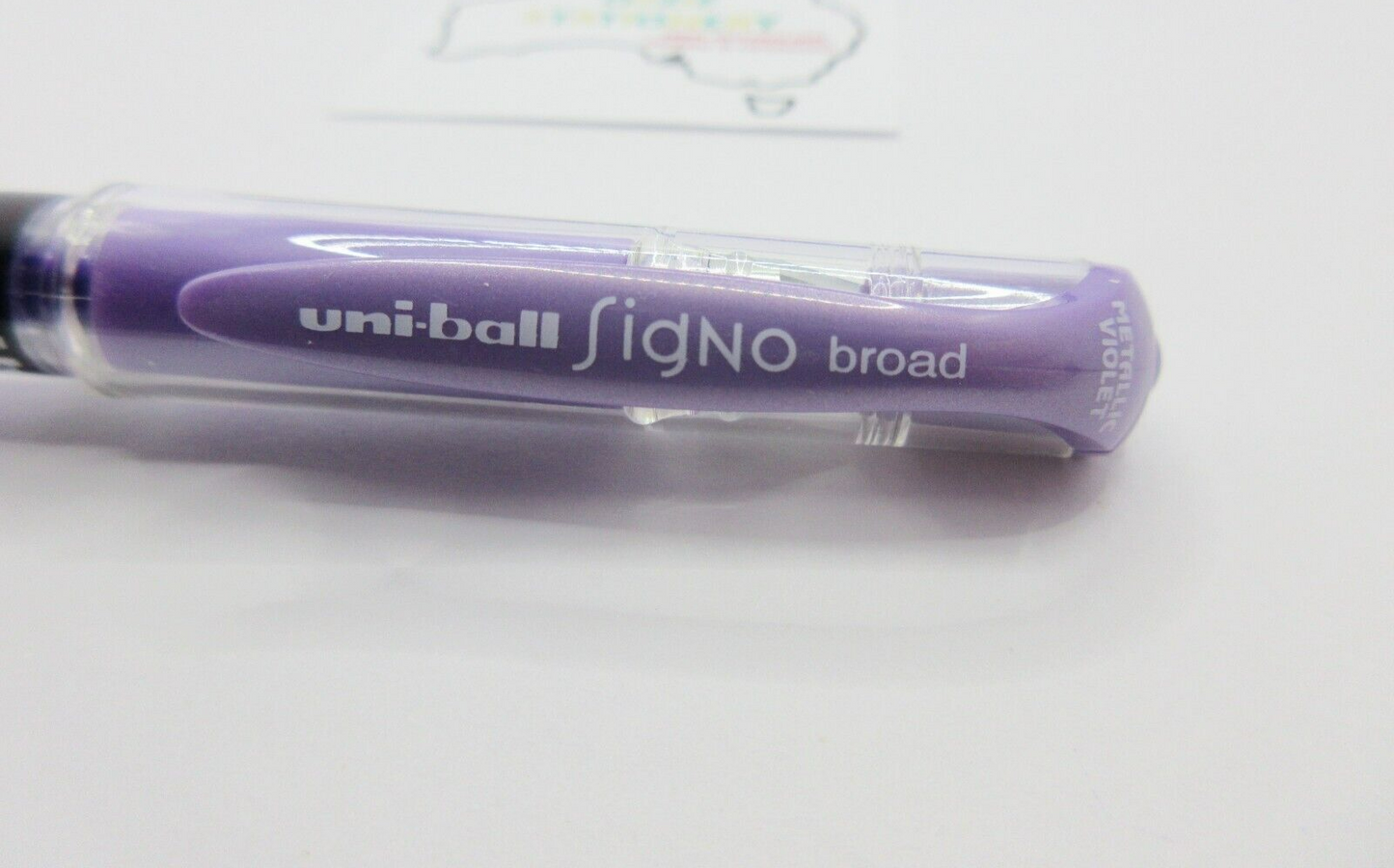 1 x UM153 SIGNO 1.0mm BROAD METALLIC VIOLET INK Uni-Ball Roller Ball Pens