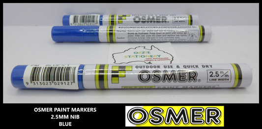 3 Blue Osmer Oil Based Paint Markers Pen Medium  2.5mm in stock Funko Signed