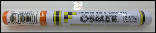 1 x Orange Osmer Quick Dry Outdoor Paint Marker 2.5mm Line