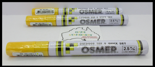 3 YELLOW Osmer Oil Based Paint Markers Pen Medium  2.5mm in stock Funko Signed