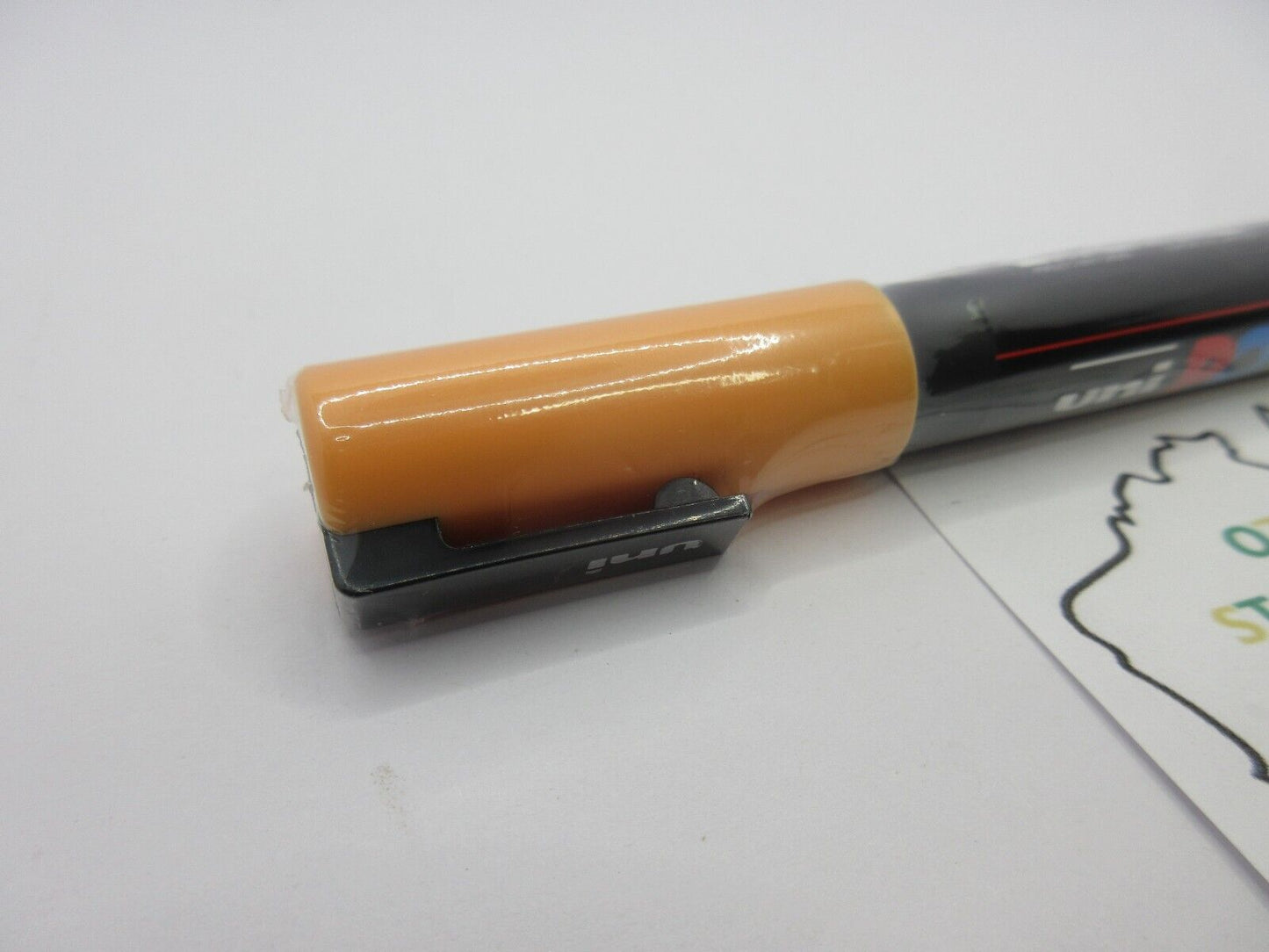 1 x UNI POSCA Marker PC3M Light Orange Bullet 0.9-1.3mm Tip Art in stock