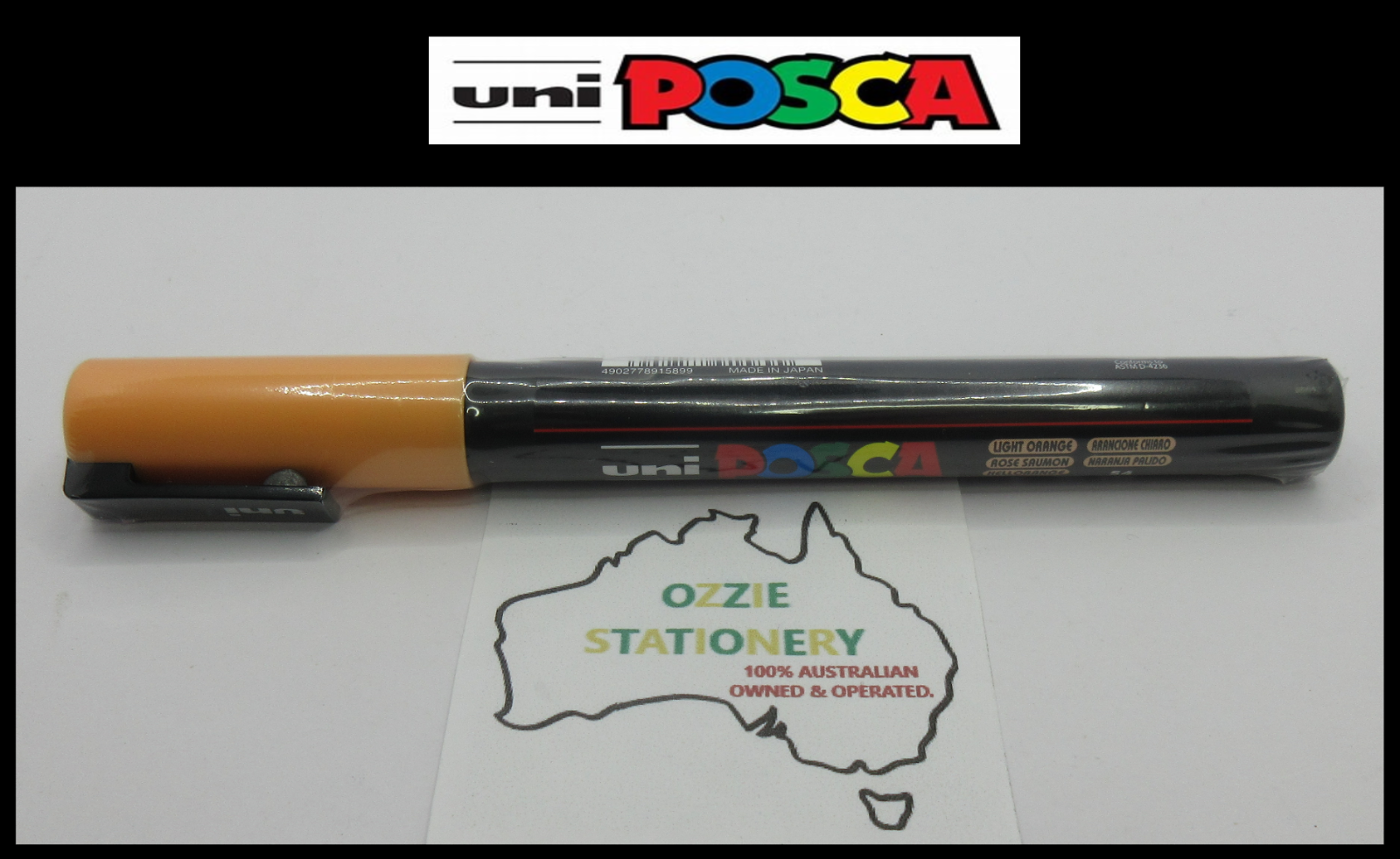 1 x UNI POSCA Marker PC3M Light Orange Bullet 0.9-1.3mm Tip Art in stock