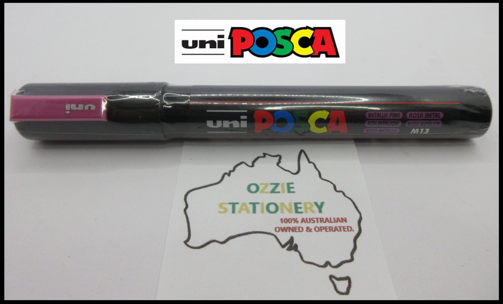 1 x UNI POSCA Marker PC5M Metallic Pink Bullet 1.8-2.5mm Tip Art in stock