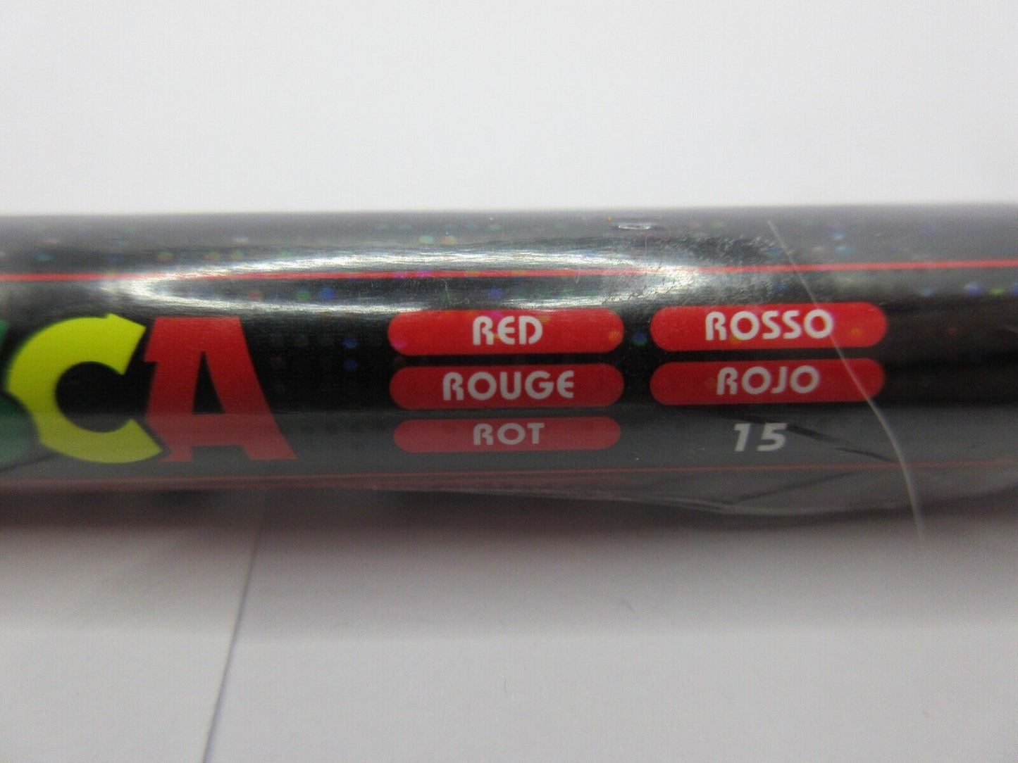 1 x UNI POSCA Marker PC3M GLITTER RED Bullet 0.9-1.3mm Tip Art in stock