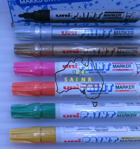 12 x ASSORTED Uni Paint PX20 Paint Marker 2.2-2.8mm Bullet Point PX20-12A