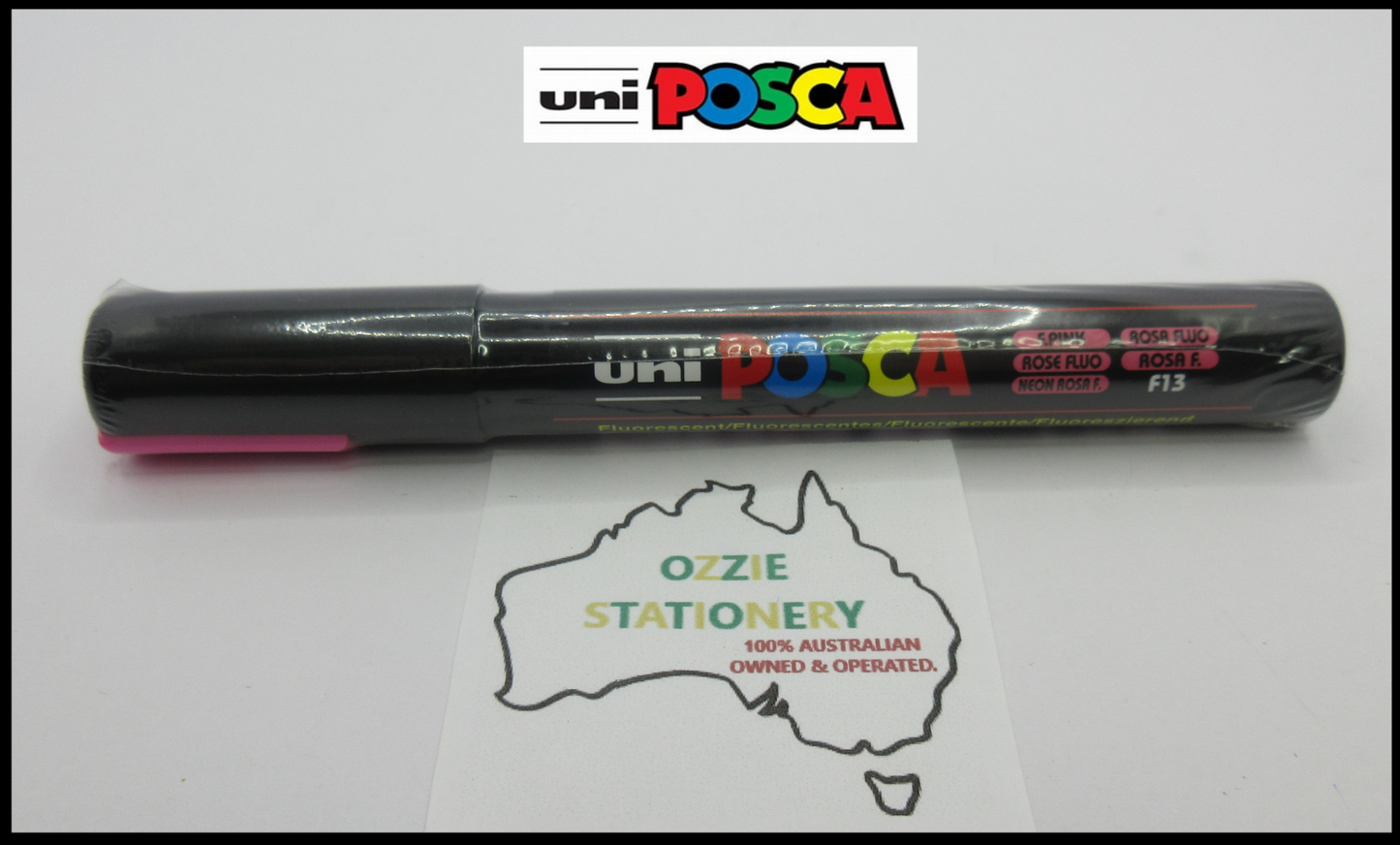 1 x UNI POSCA Marker PC5M Fluoro Pink Bullet 1.8-2.5mm Tip Art in stock