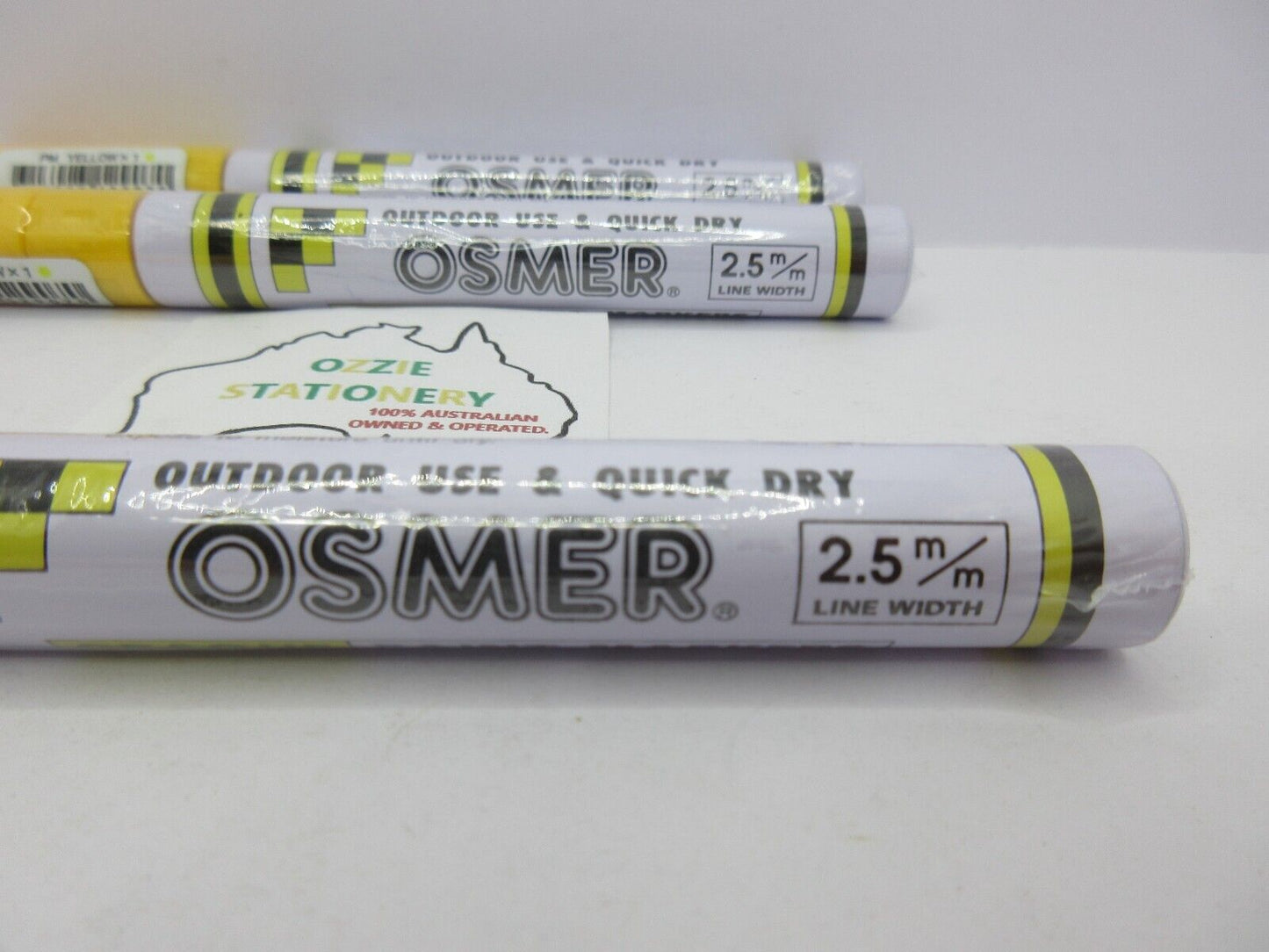 3 YELLOW Osmer Oil Based Paint Markers Pen Medium  2.5mm in stock Funko Signed