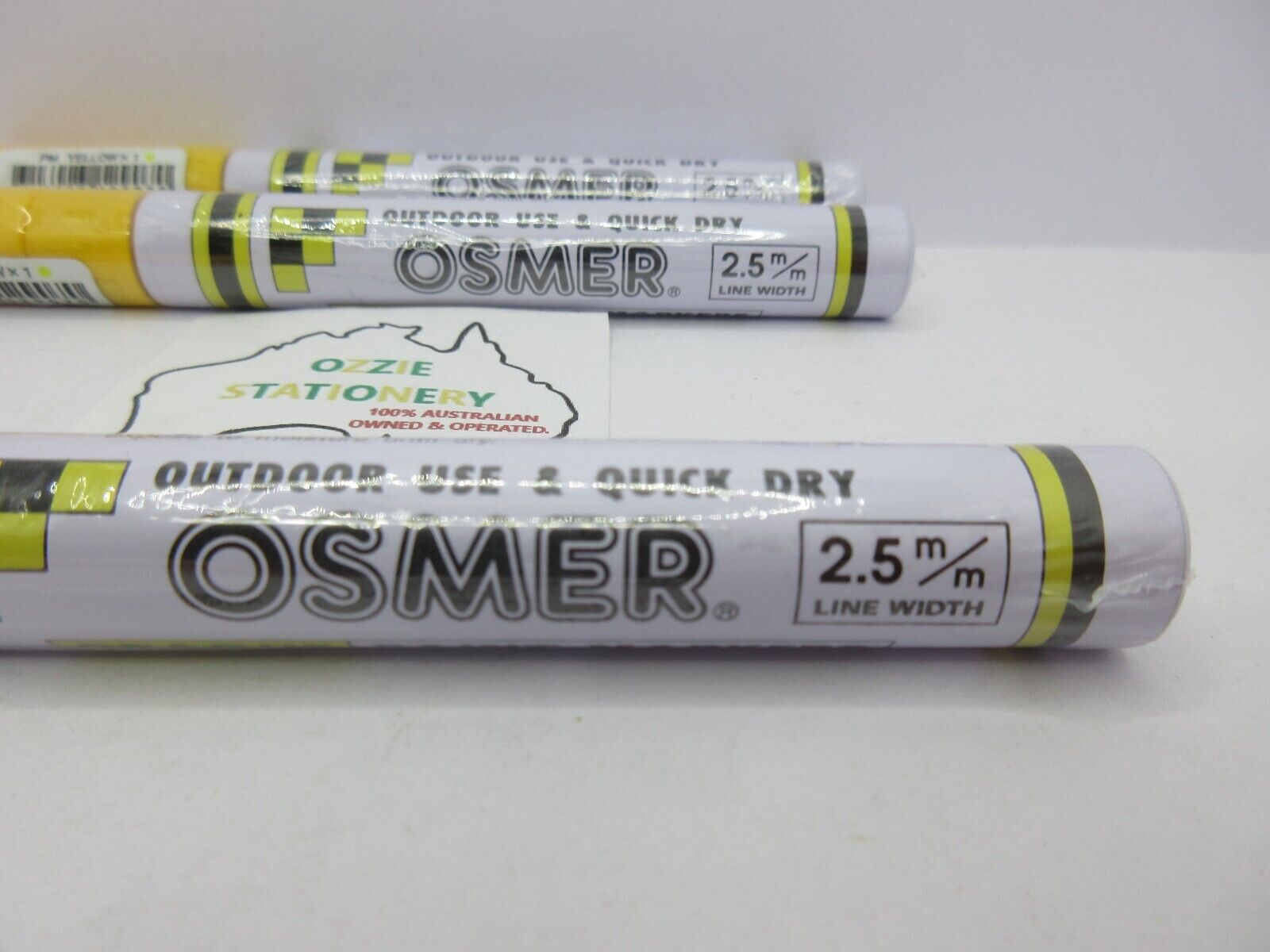 3 YELLOW Osmer Oil Based Paint Markers Pen Medium  2.5mm in stock Funko Signed