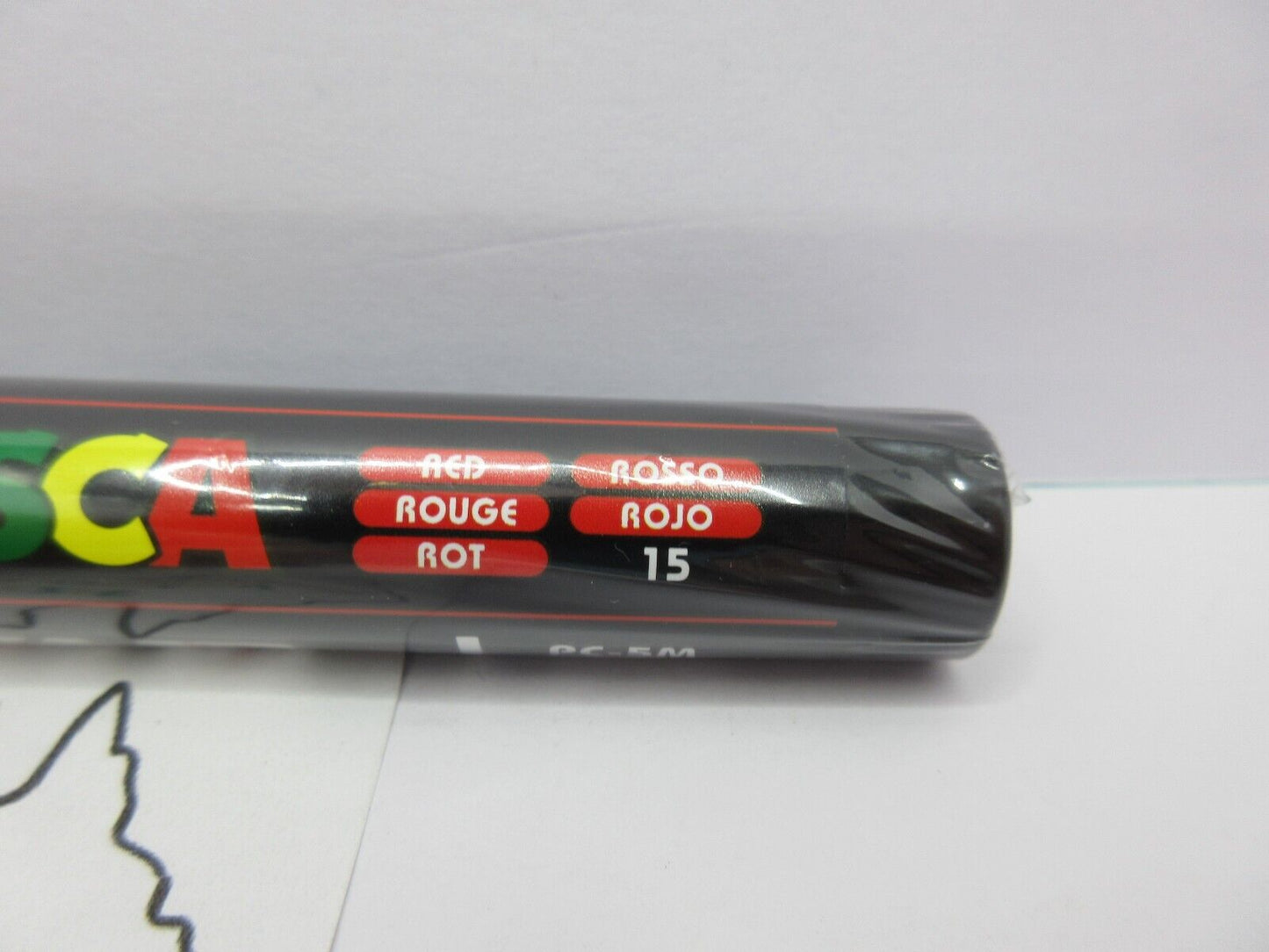 1 x UNI POSCA Marker PC5M  Red Bullet 1.8-2.5mm Tip Art in stock