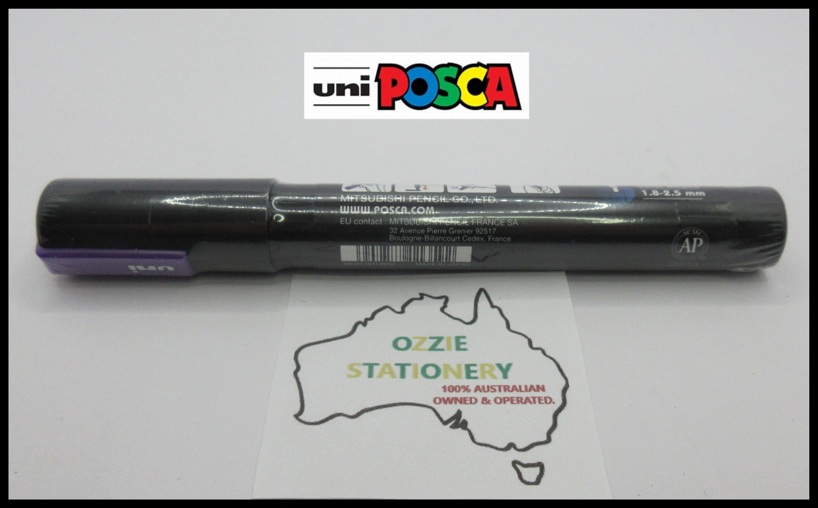 1 x UNI POSCA Marker PC5M Metallic Violet Bullet 1.8-2.5mm Tip Art in stock