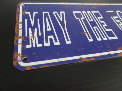 Star Wars May The Force Be With You Tin Sign with aged look new 40cm x 10cm