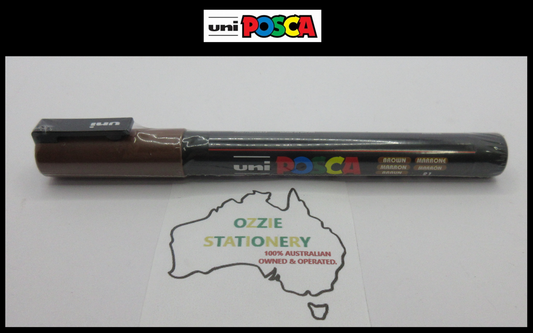 1 x UNI POSCA Marker PC3M BROWN Bullet 0.9-1.3mm Tip Art in stock