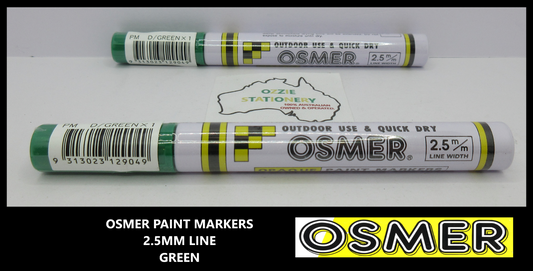 2 GREEN Osmer Oil Based Paint Markers Pen Medium  2.5mm in stock Funko Signed