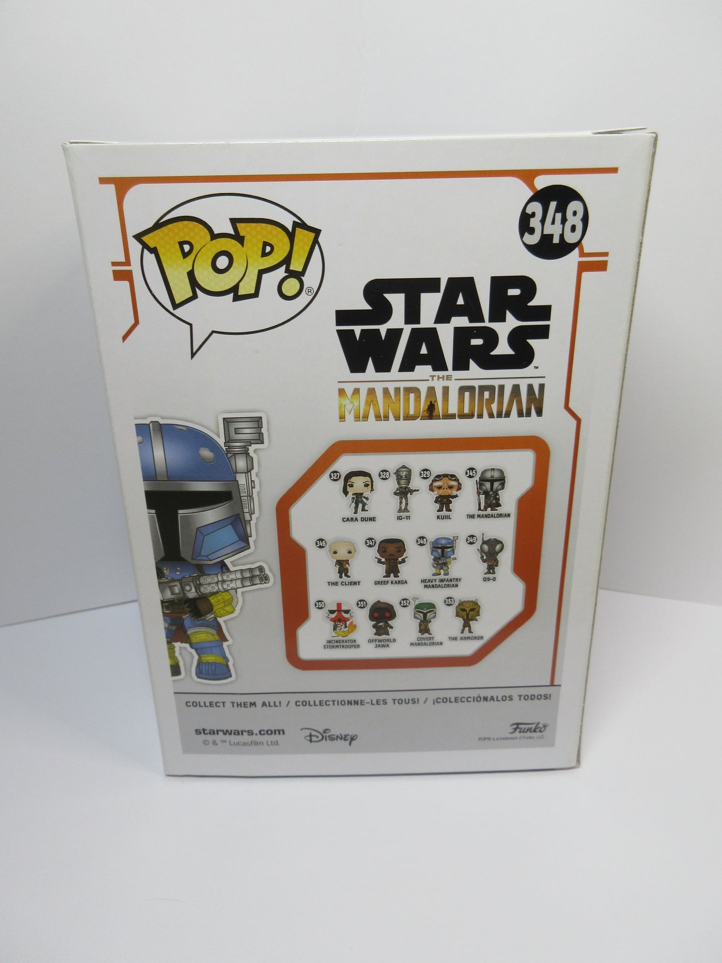 Star Wars Funko Pop Vinyl Heavy Infantry Mandalorian Autographed in person by actor Tait fletcher COA