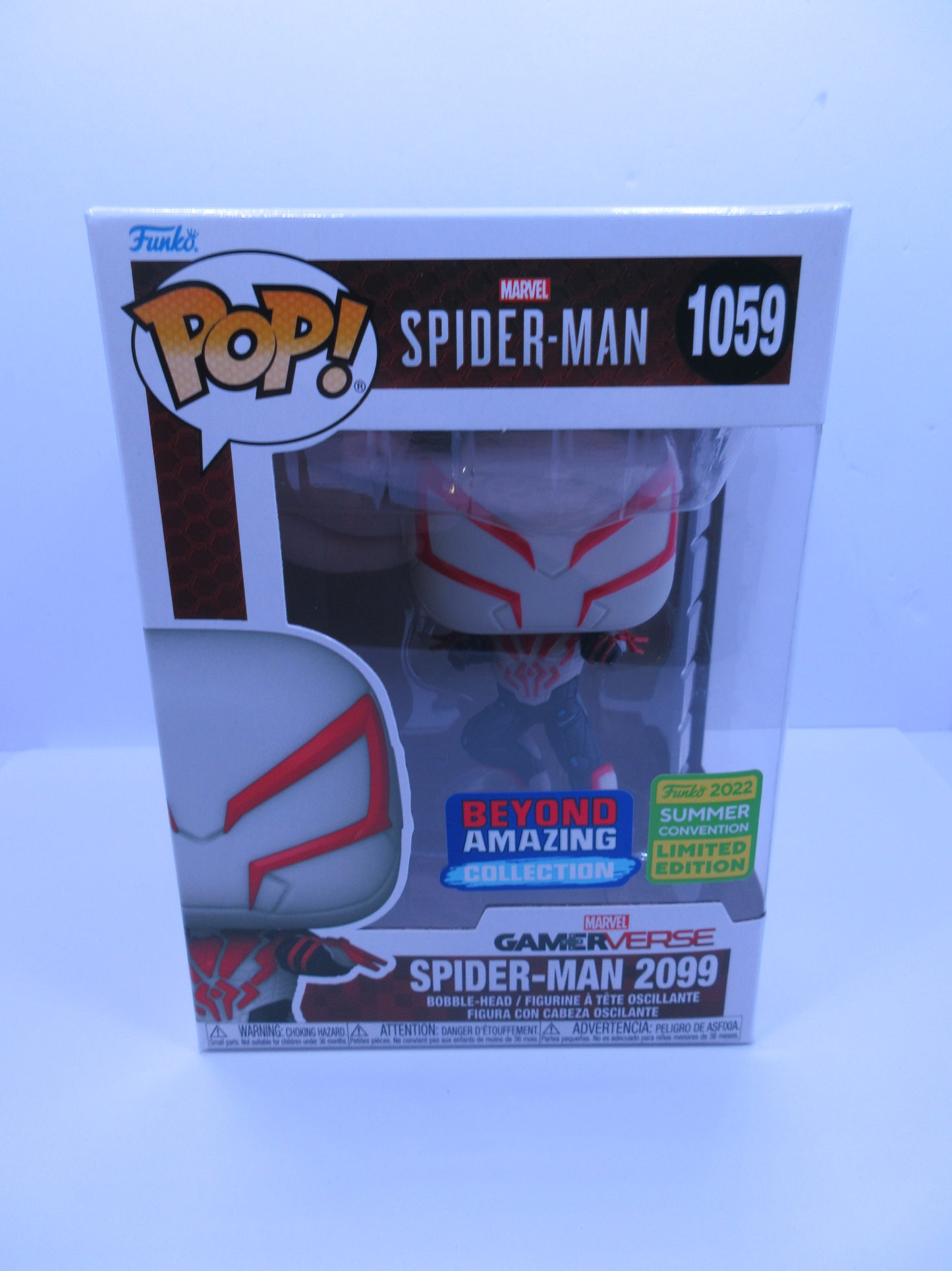 Spider Man 2099 White 1059 Pop Vinyl Figure SDCC 2020 Funko Exclusive