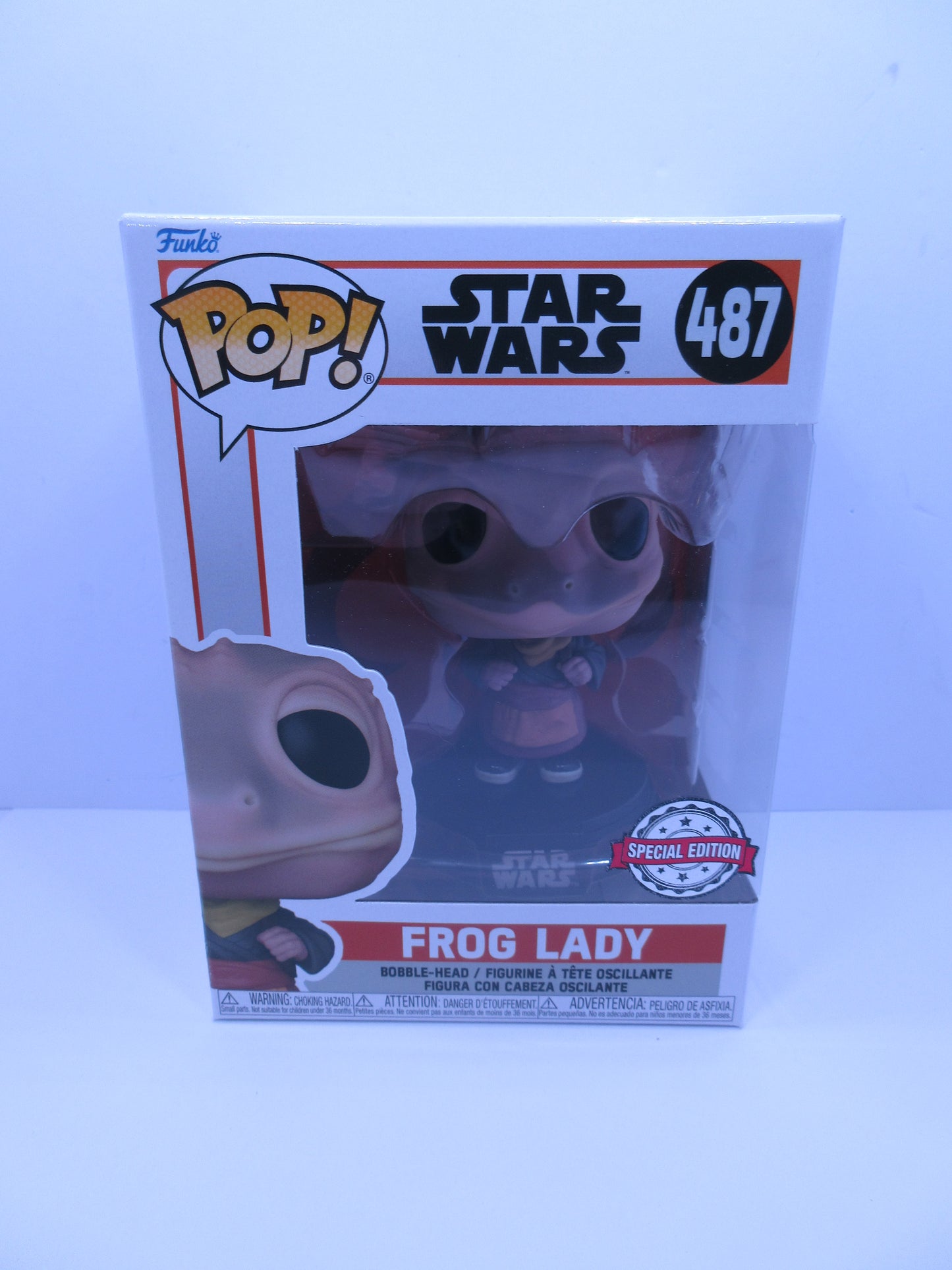 Frog Lady SE 487 STAR WARS Funko Pop Vinyl Figure + Protector