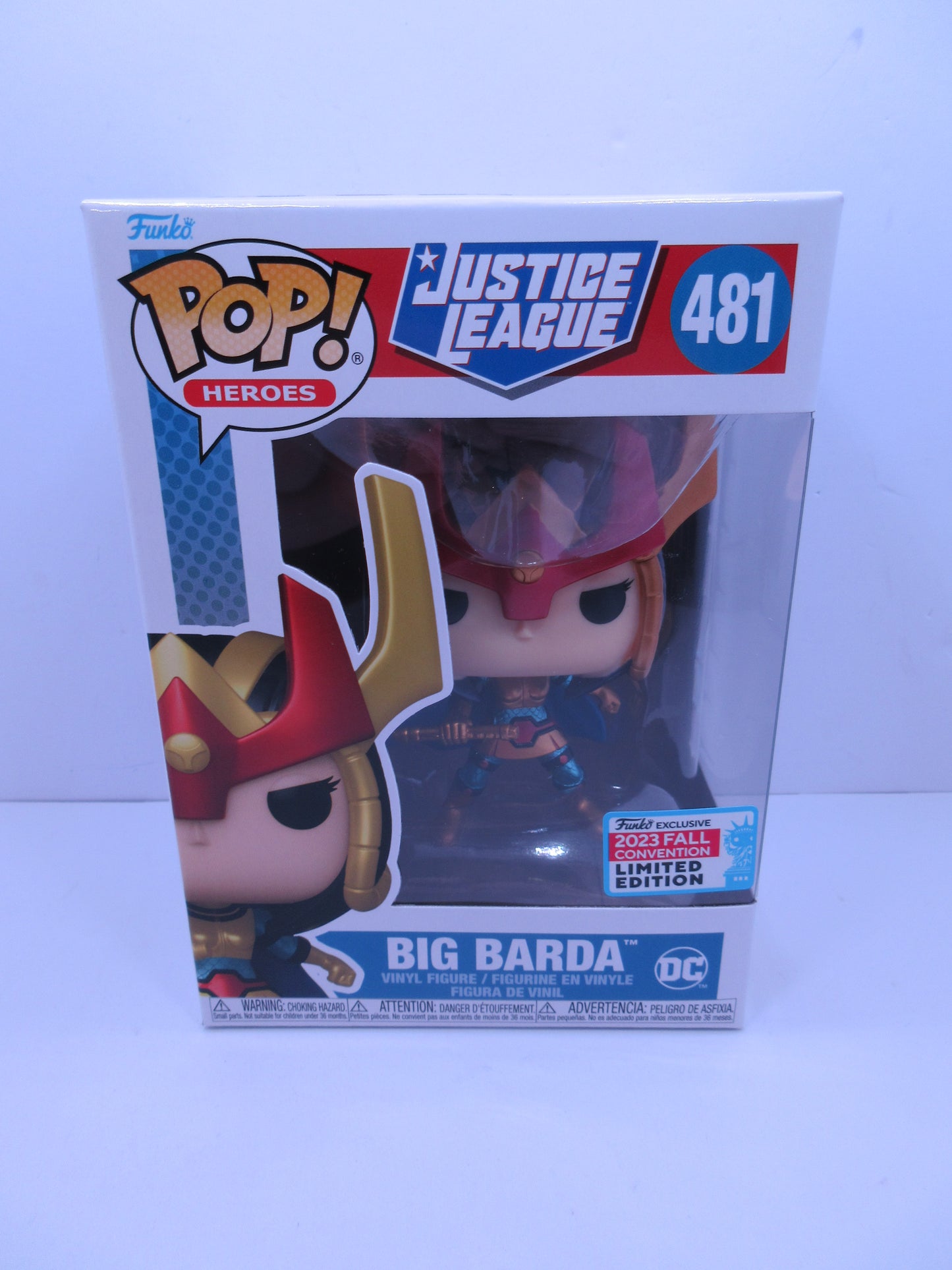 Funko Pop Vinyl Justice League Heroes Big Barda 481 2023 Fall convention exclusive