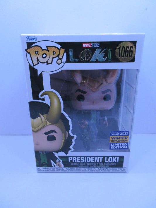 Marvel Funko Pop Vinyl Figure President Loki #1066 2022 Winter Convention Exclusive