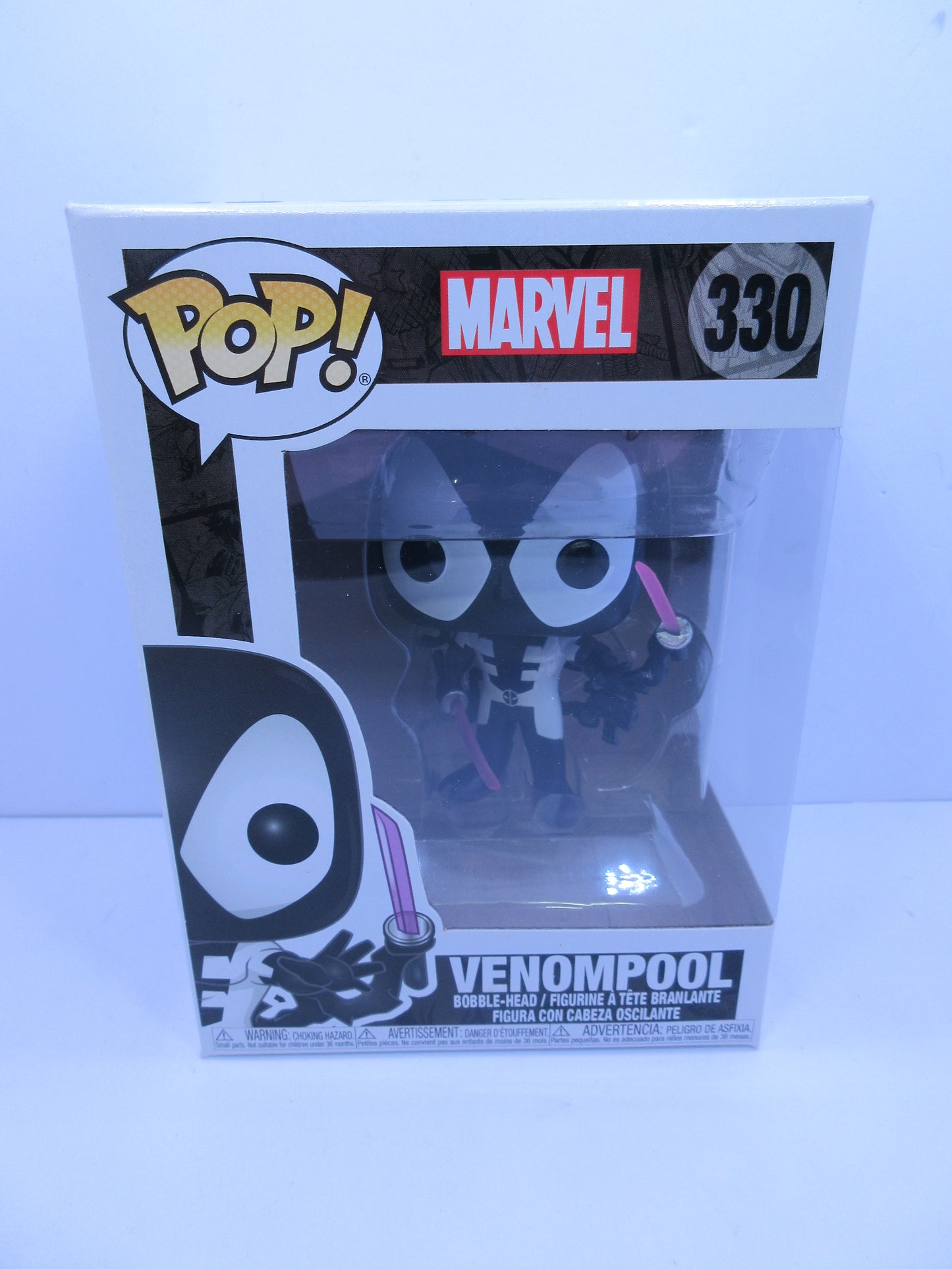 Marvel - Venompool 330 Funko Pop Vinyl 2018 + Soft Pop Protector