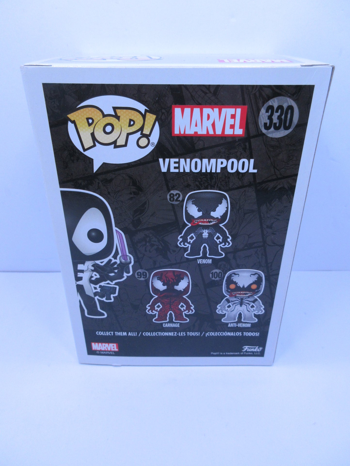 Marvel - Venompool 330 Funko Pop Vinyl 2018 + Soft Pop Protector