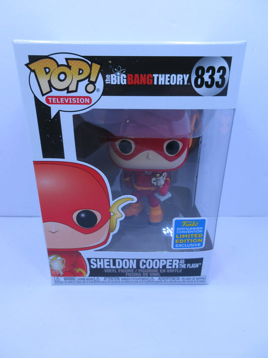 Television - Sheldon Cooper (As the Flash) #833 Funko Pop Vinyl 2019 Summer Convention Exclusive