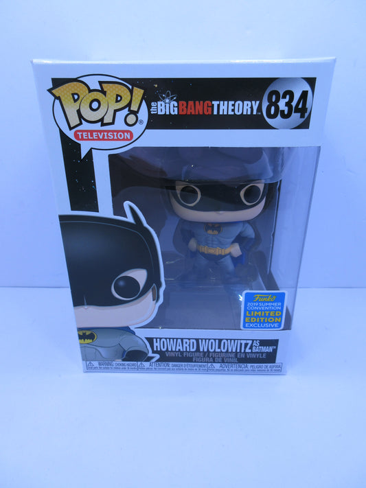 Howard Wolowitz (As Batman) #834 Funko Pop Vinyl 2019 Summer Convention Exclusive