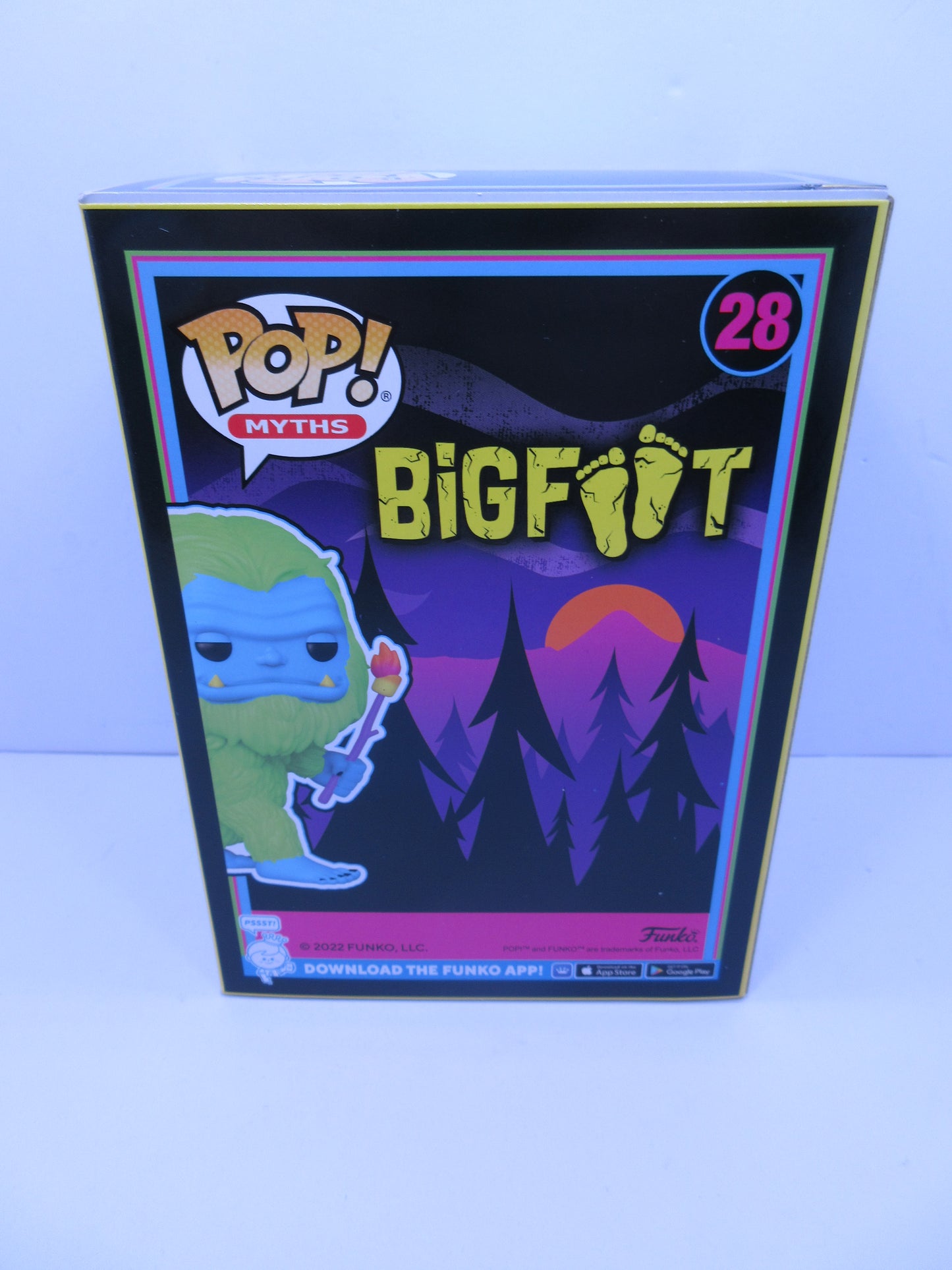 Myths - Bigfoot #28 Funko HQ Exclusive Funko Pop Vinyl Black Light