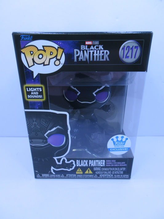 MARVEL Black Panther #1217 Lights and sound - Funko Shop Pop Exclusive Vinyl