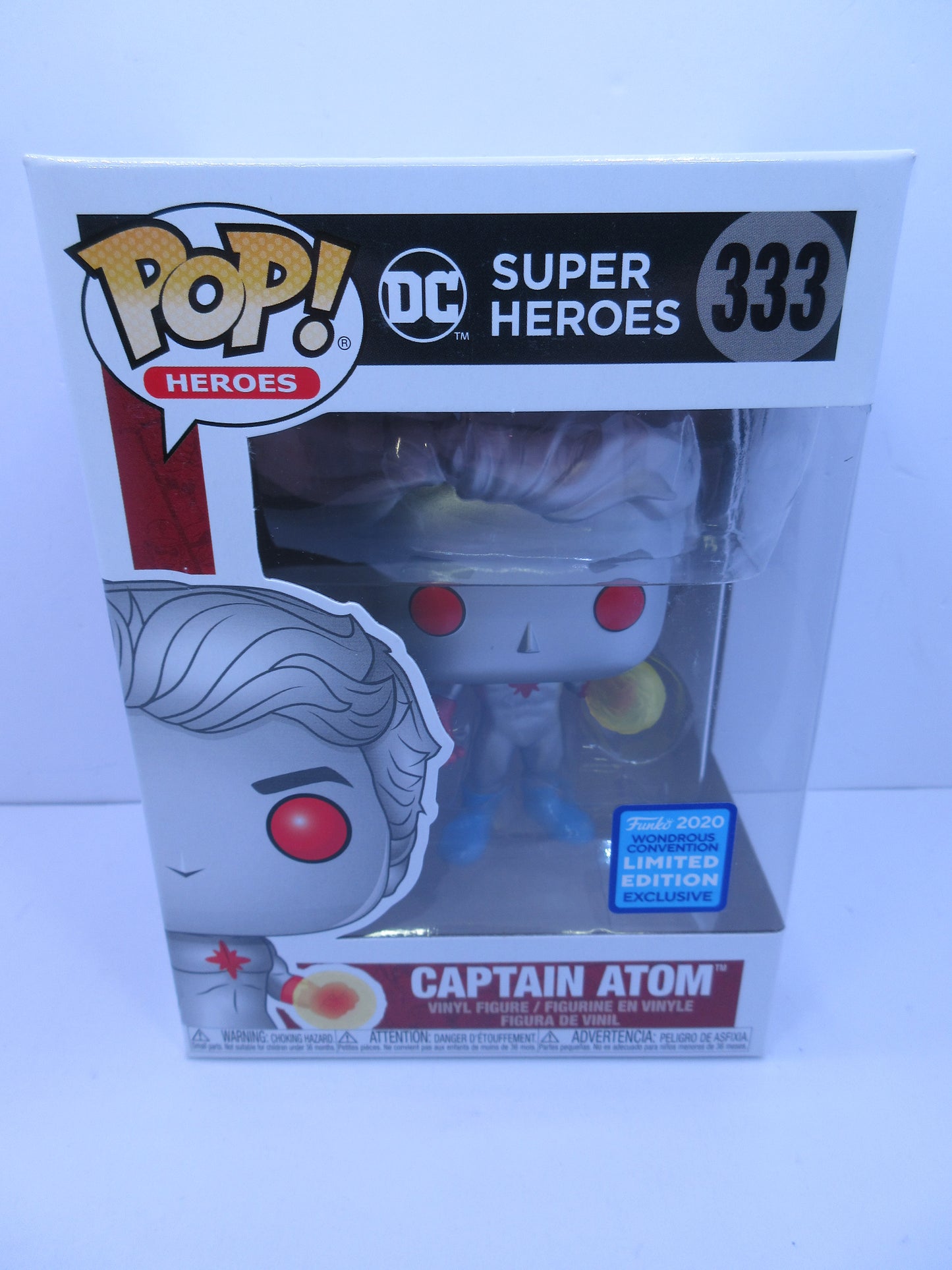 DC Heroes - Captain Atom #333 Funko Pop Vinyl Figure Wonderous Convention Exclusive 2020