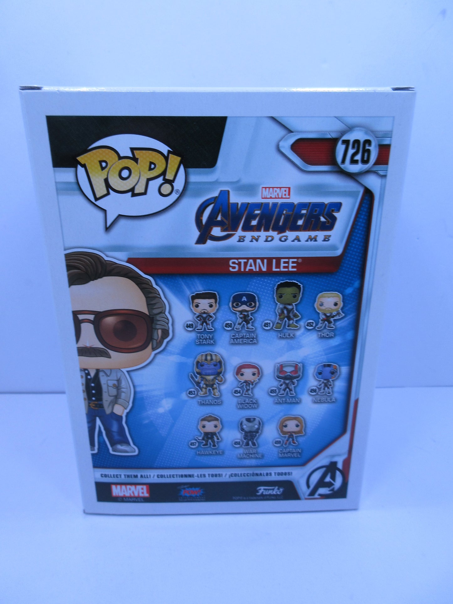 Marvel - Stan Lee #726 Avengers Endgame Popcultcha Exclusive Original Sticker Funko Pop Vinyl Figure