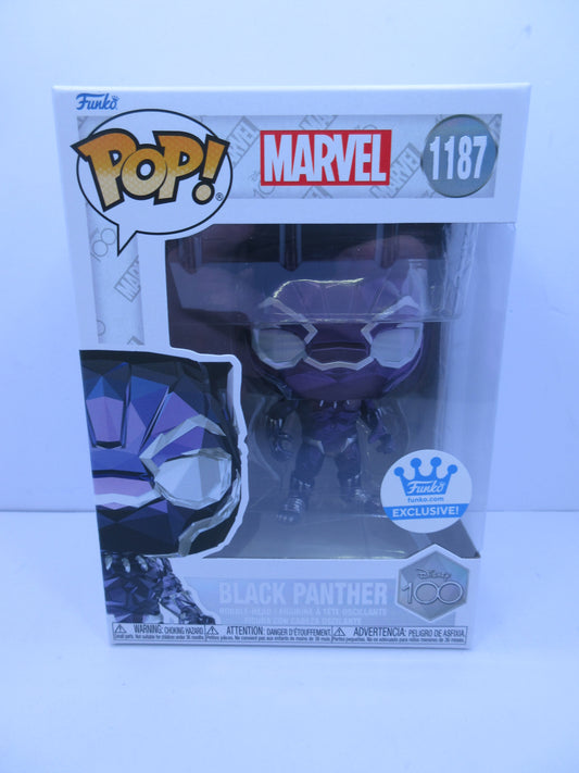 MARVEL Black Panther #1187 Diamond Faceted Look - Funko Shop Pop Ex. Vinyl