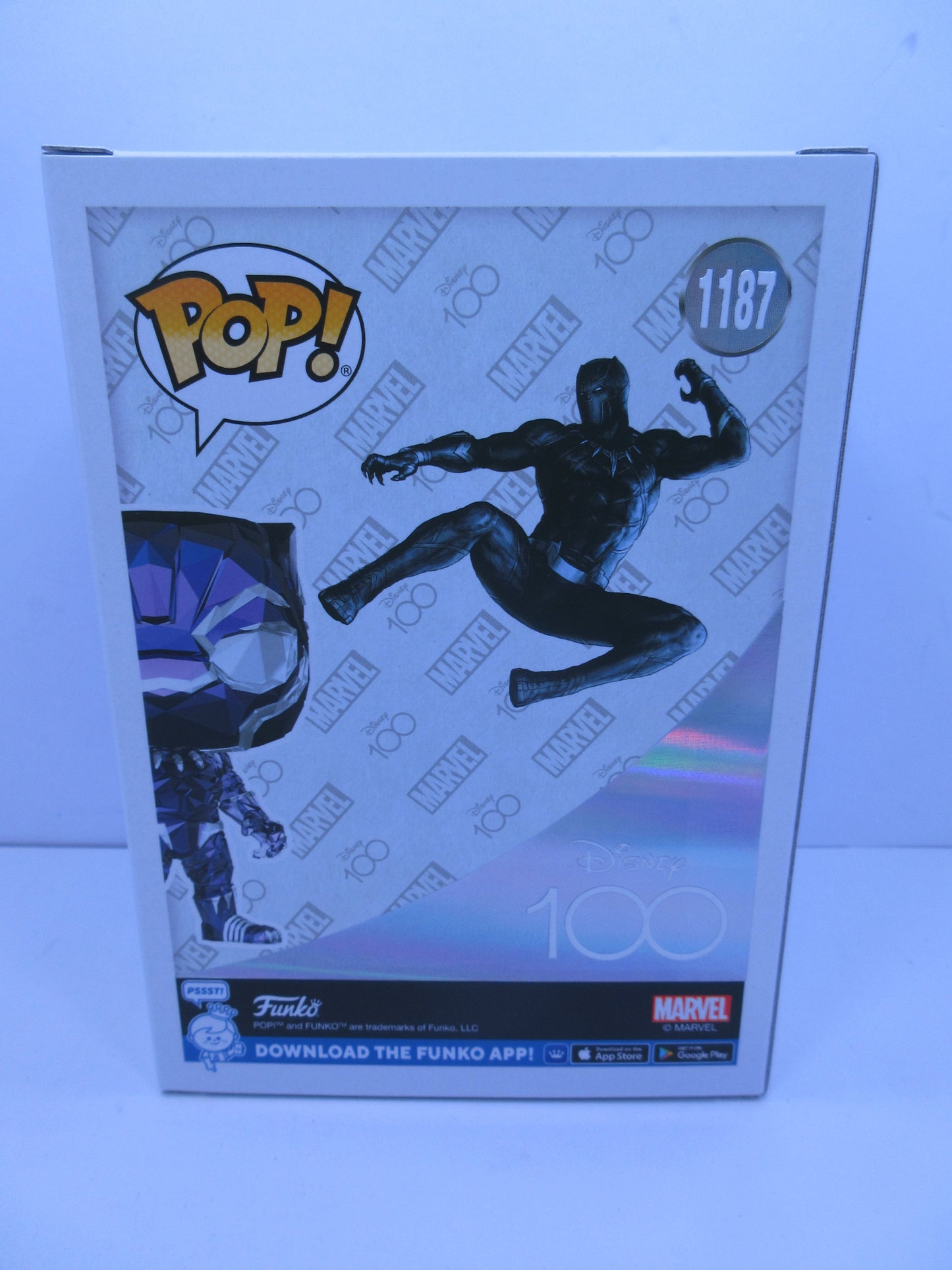 MARVEL Black Panther #1187 Diamond Faceted Look - Funko Shop Pop Ex. Vinyl