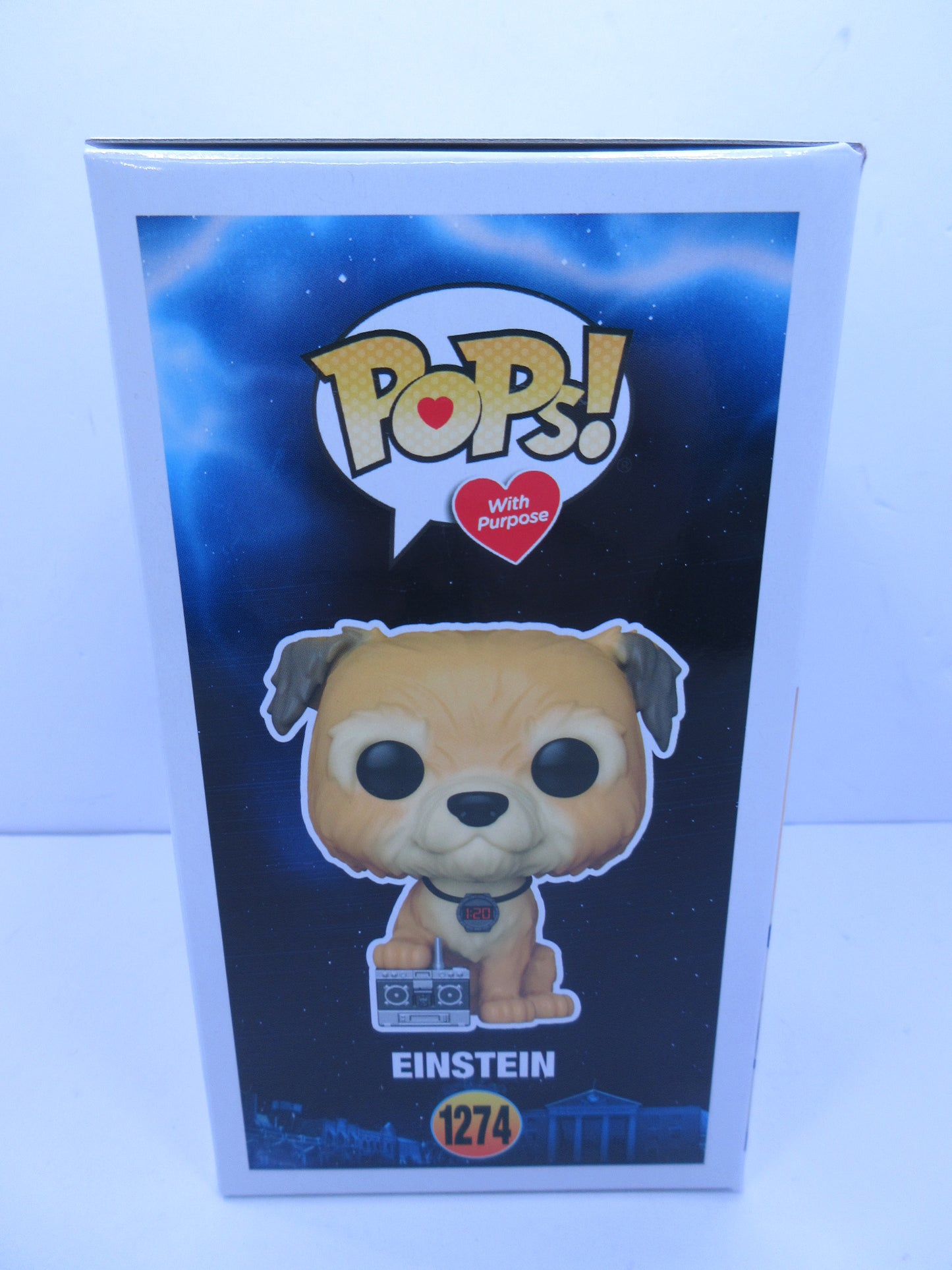 Back To The Future - Einstein #1274 Funko Shop Pop Exclusive Vinyl Figure+ Soft Pop Protector