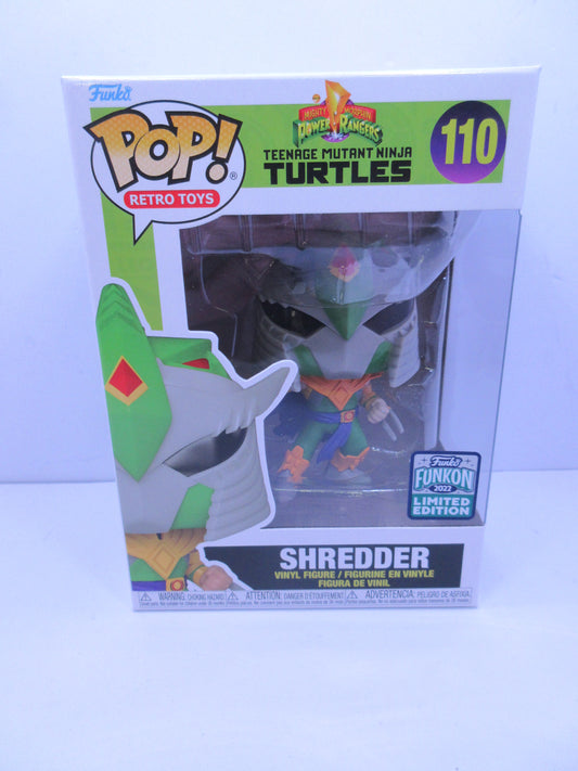 Retro Toys - TMNT - Shredder #110 Funko Pop Vinyl Figure 2022 FUNKON