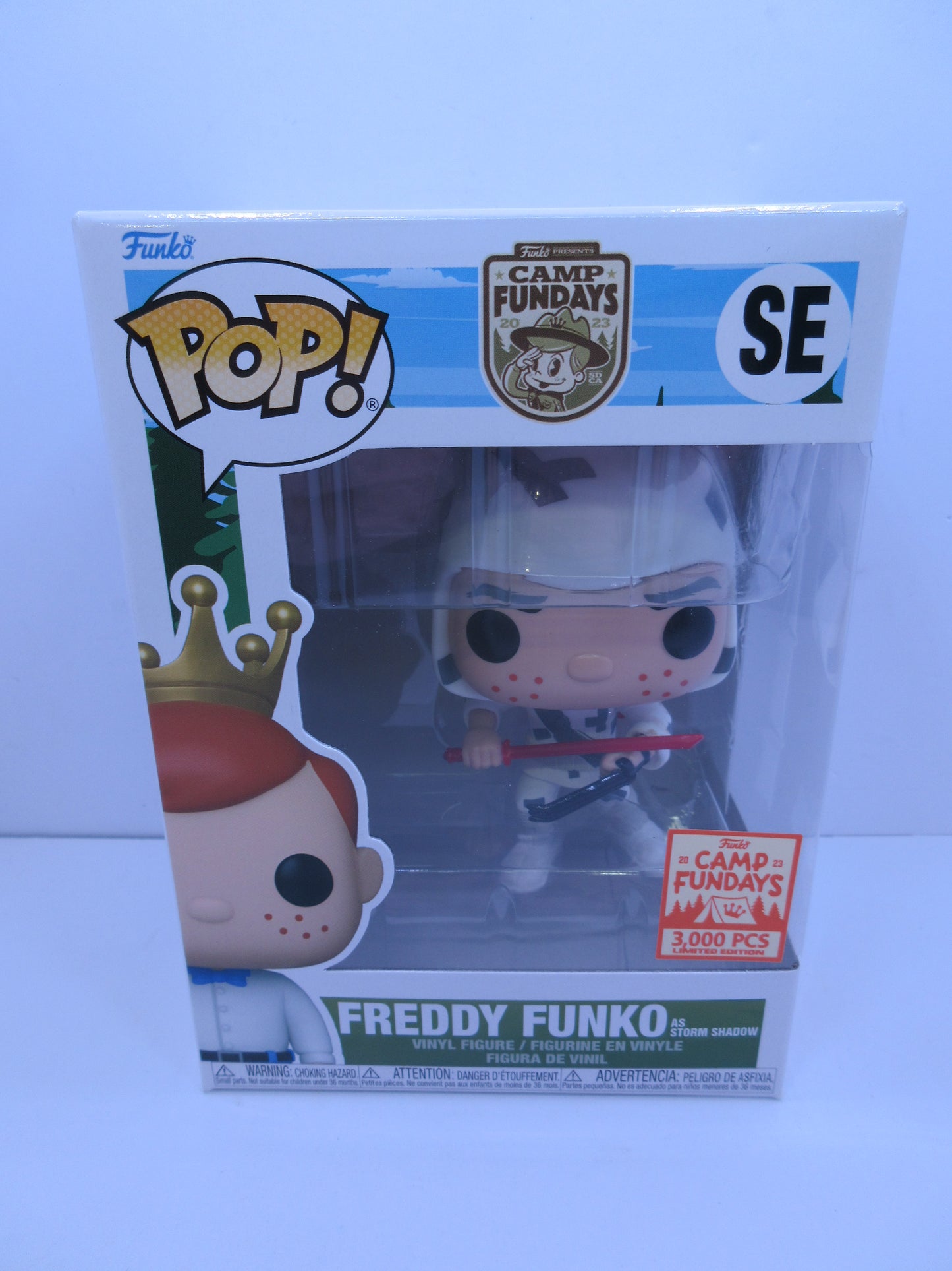 GIJOE - Freddy Funko As Storm Shadow SE 3000pc Camp Fundays 2023 Funko Pop Vinyl