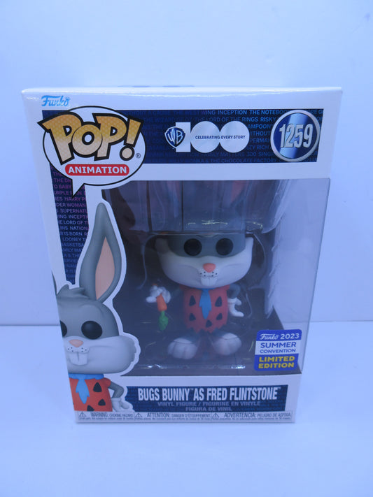 Animation - Warner Brothers - Bug's Bunny As Fred Flintstone #1259 Funko Pop Vinyl Summer Convention Exclusive 2022