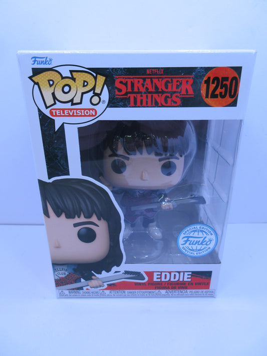 Television - Stranger Things - Eddie (with guitar) #1250 Funko Pop Vinyl SE