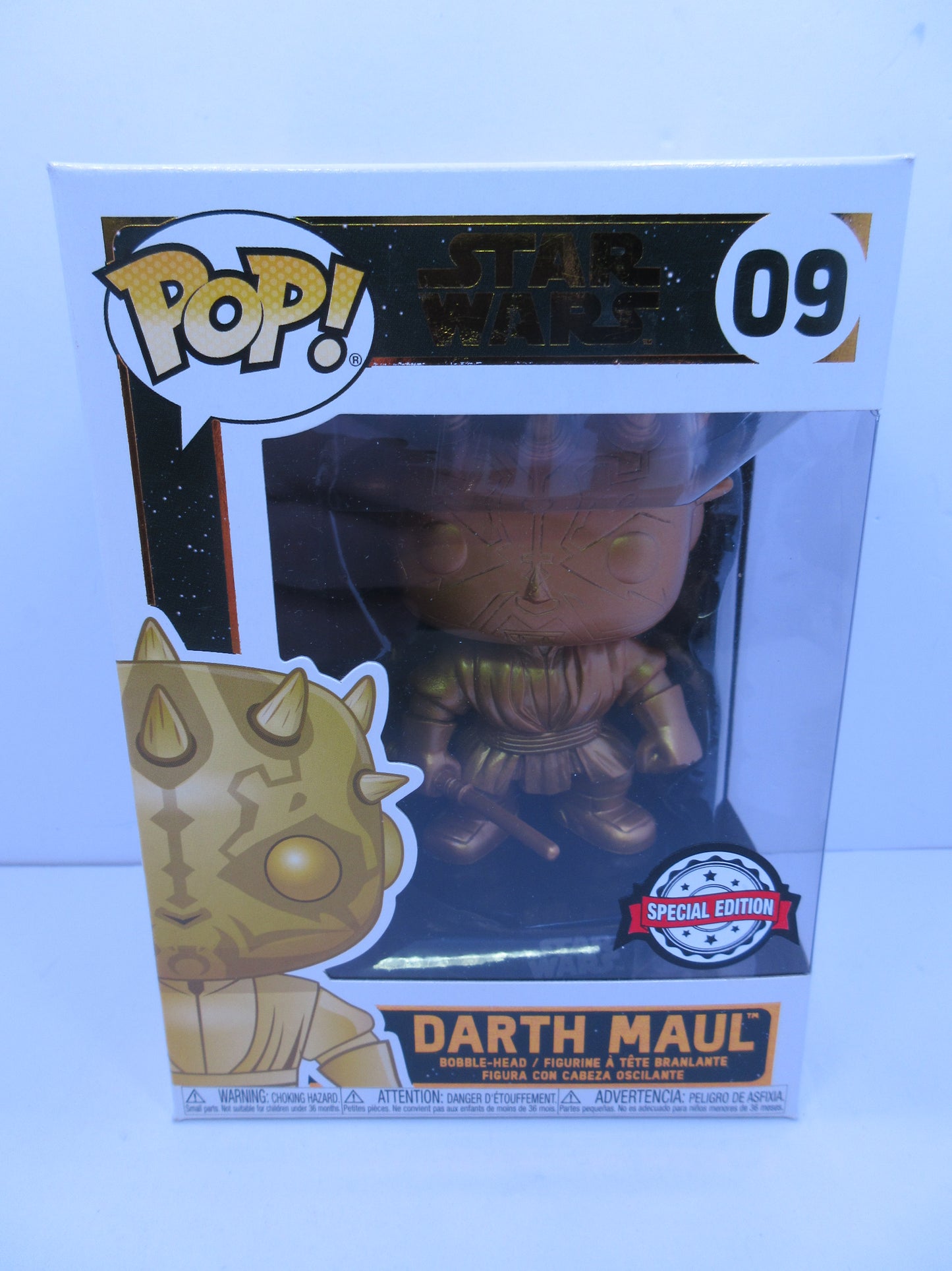 Star Wars - Darth Maul #09 Gold Patina SE Funko Pop Vinyl SE