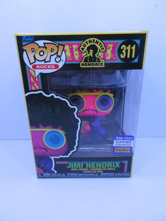 Rocks - Jimi Hendrix #311 Black Light Summer Convention 2023 Funko Pop Vinyl