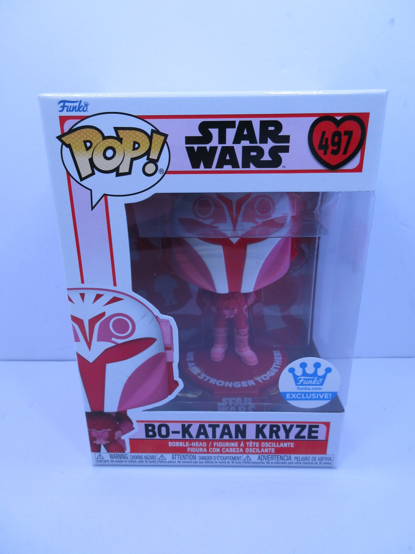 Star Wars - Bo-Katan Kryze #497 Valentines Day Pink Funko Shop Pop Exclusive 2021 Vinyl