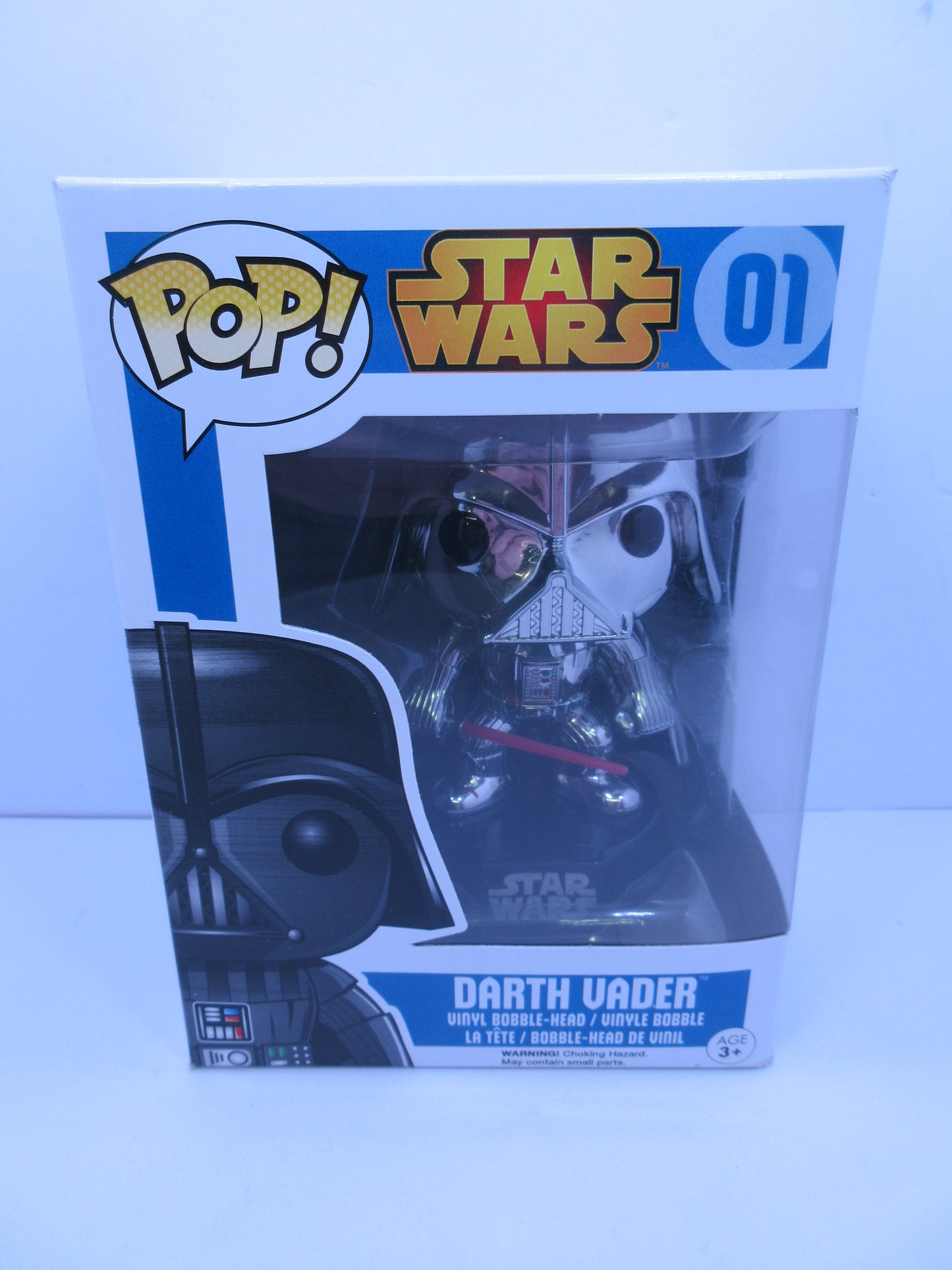 Star Wars - Darth Vader (Chrome) #01 Blue Box 2018 Funko Pop Vinyl