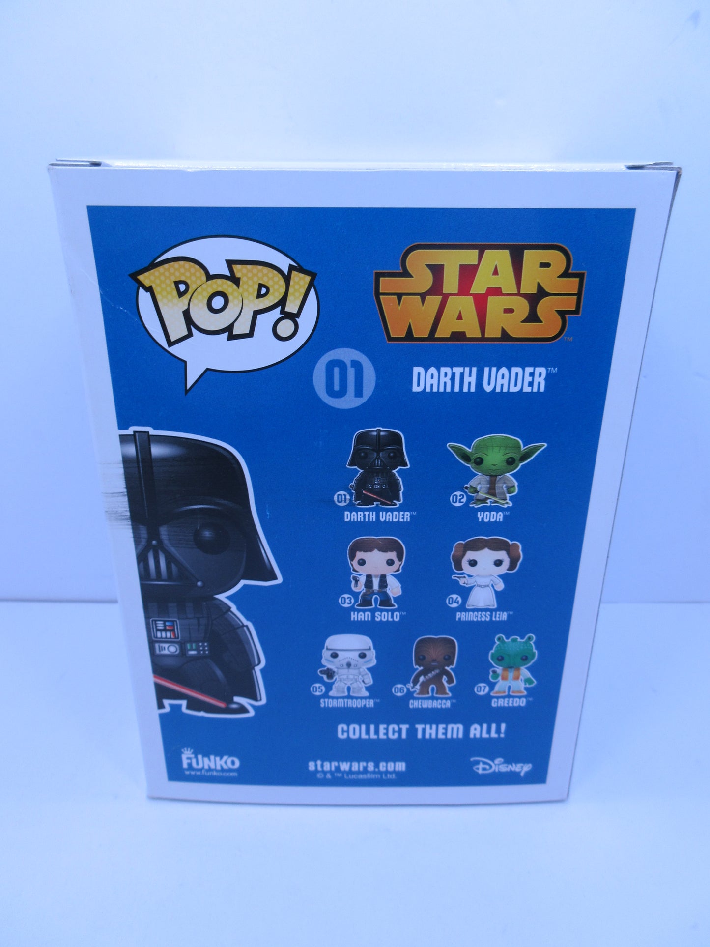 Star Wars - Darth Vader (Chrome) #01 Blue Box 2018 Funko Pop Vinyl