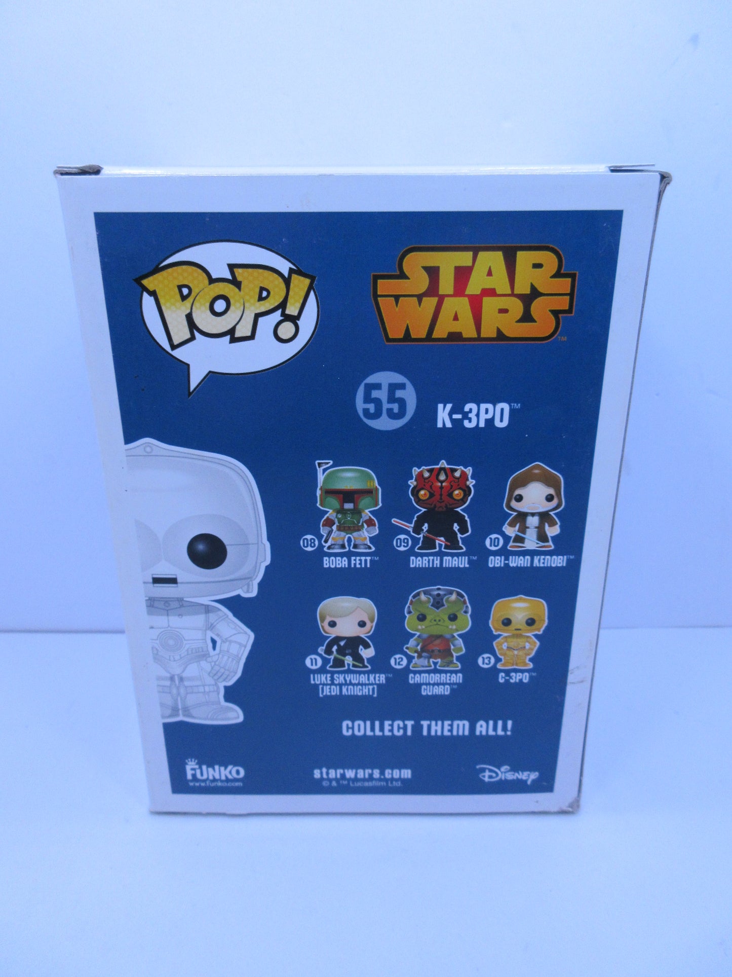 Star Wars - K-3PO #55 Blue Box 2014 Funko Pop Vinyl