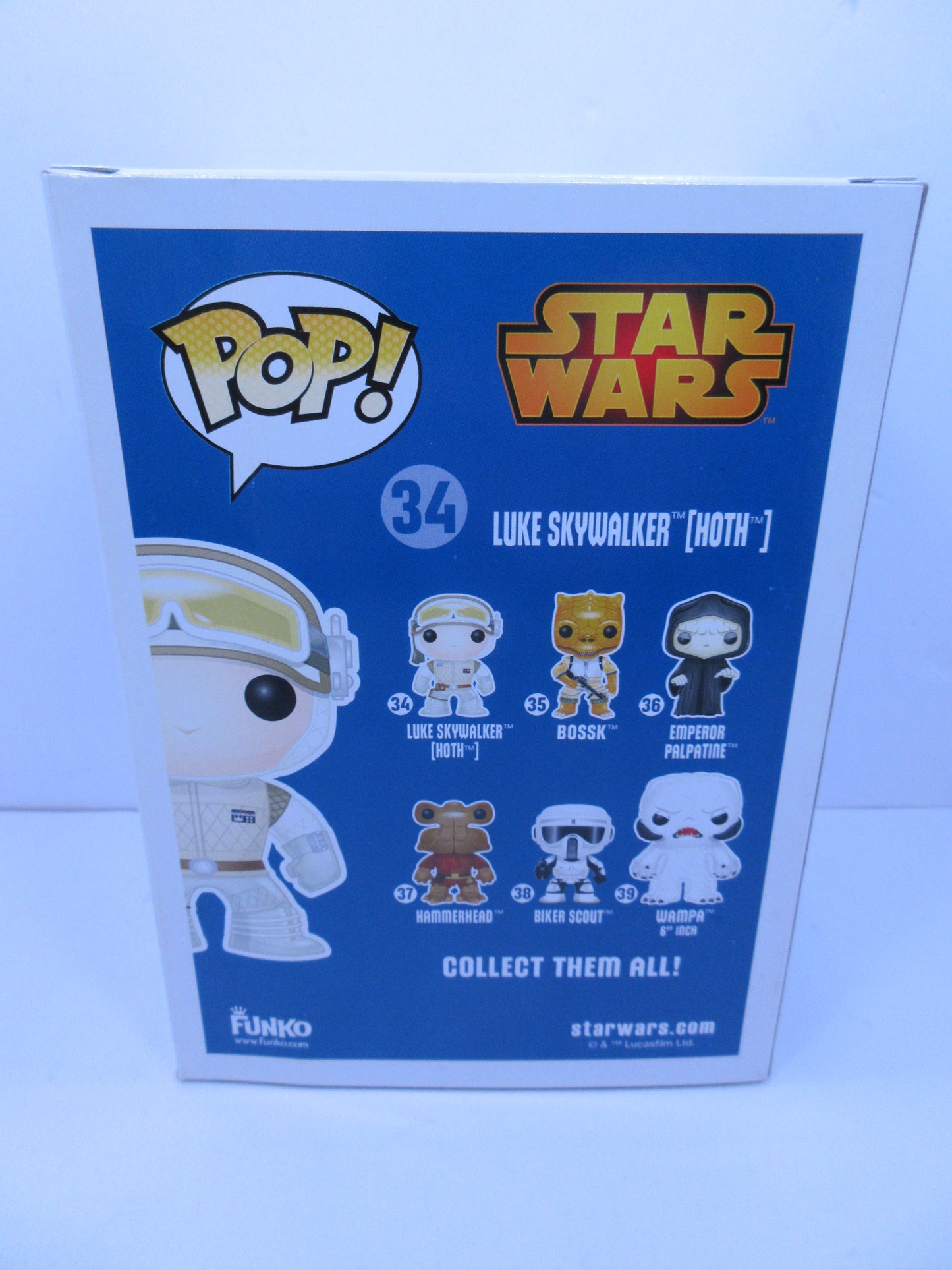 Star Wars - Luke Skywalker (Hoth) #34 Blue Box 2014 Funko Pop Vinyl