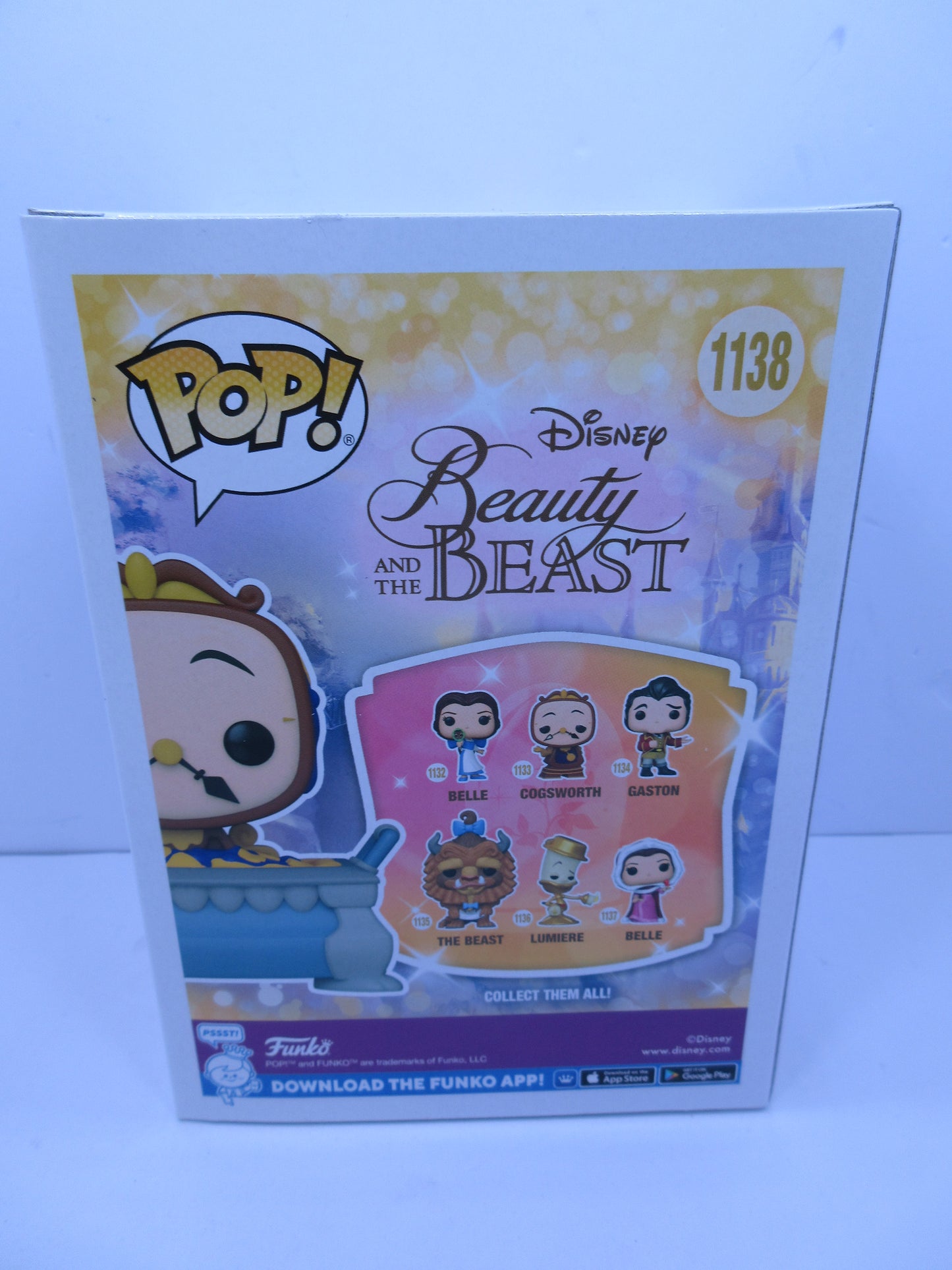 Disney - Beauty And The Beast - Cogsworth #1138 Funko Shop Pop Vinyl Exclusive