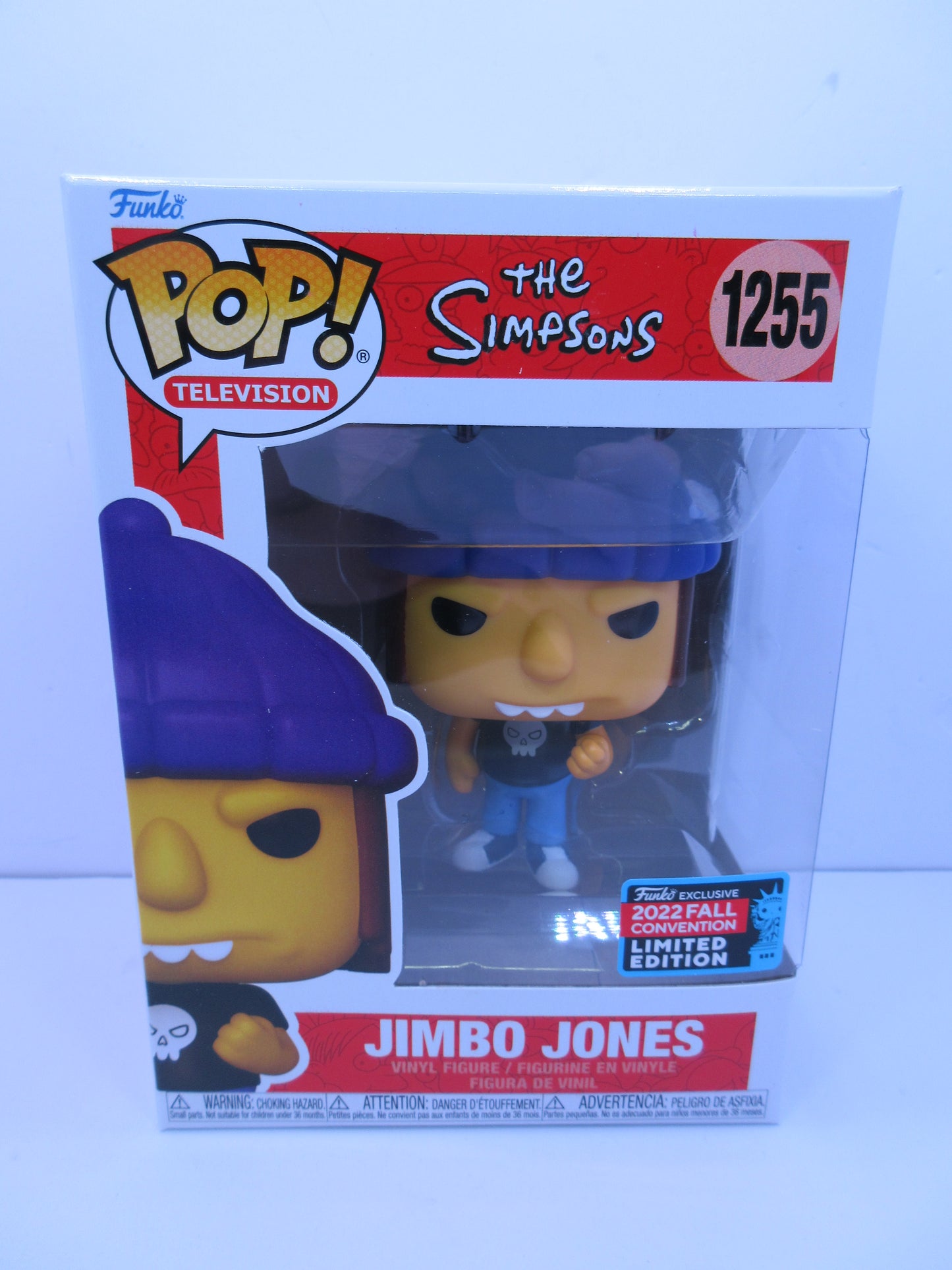 Television - The Simpsons - Jimbo Jones #1255 Funko Pop Vinyl Figure Fall Convention Exclusive 2022