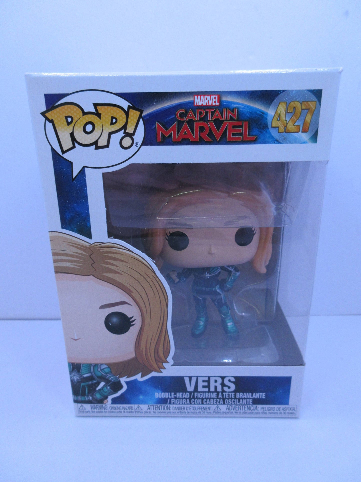 MARVEL - Captain Marvel - Vers #427 Funko Pop Vinyl Figure